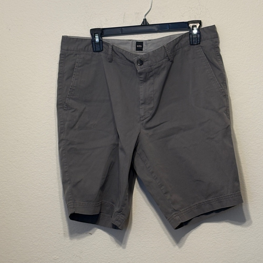 Haggar Men's Charcoal Flat Front Shorts